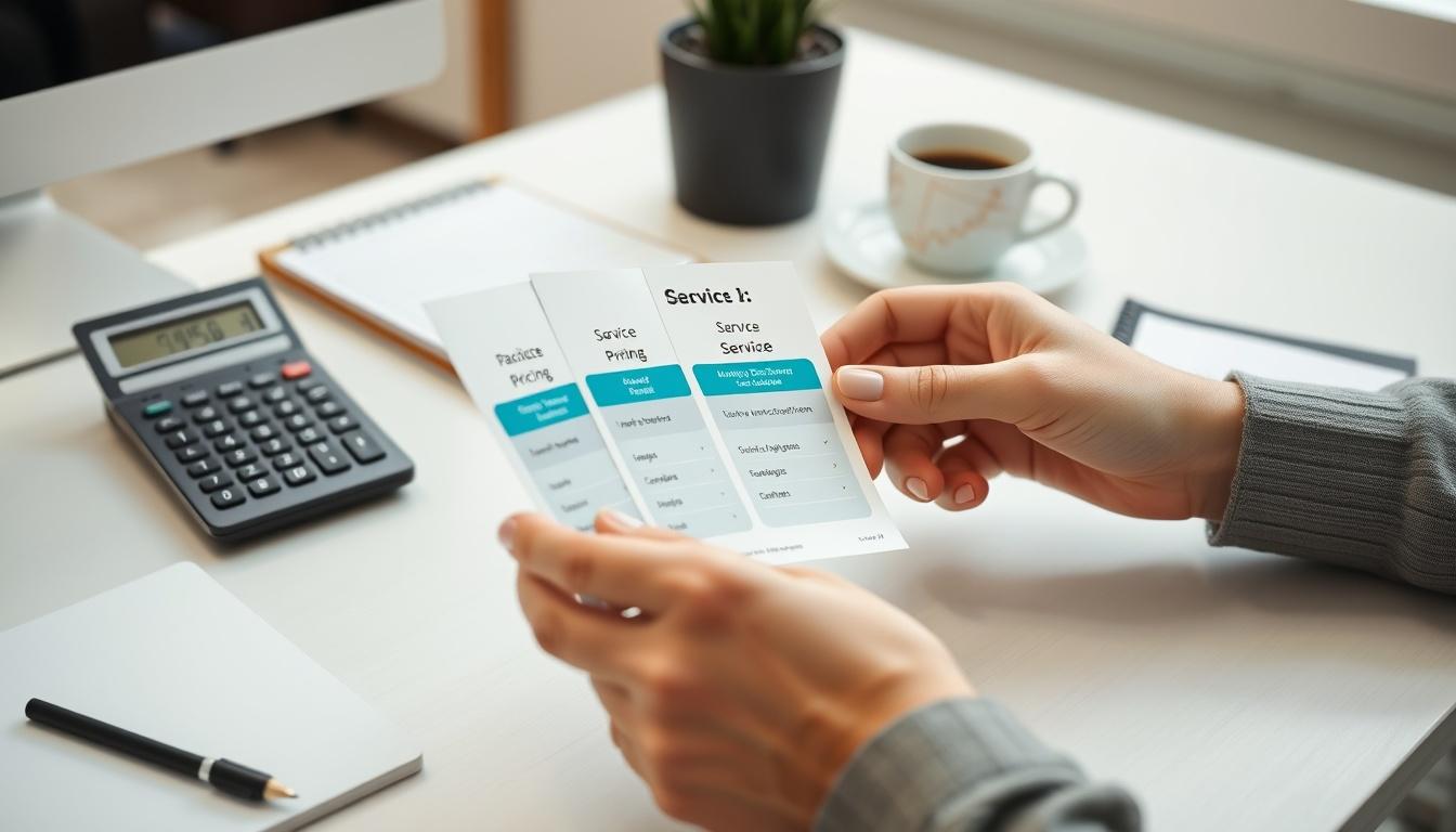 Supporting pricing visual